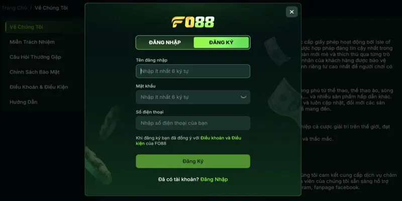 Chính sách chi tiết về việc thay đổi thông tin tài khoản